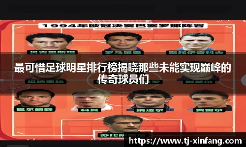 最可惜足球明星排行榜揭晓那些未能实现巅峰的传奇球员们